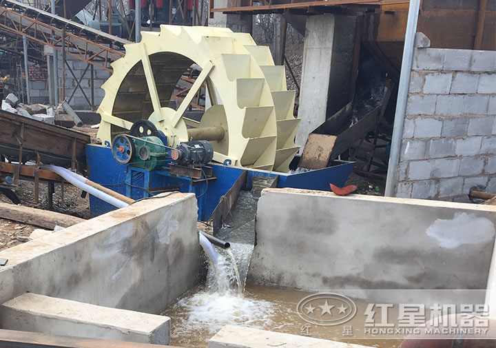 洗砂機作業(yè)現場
