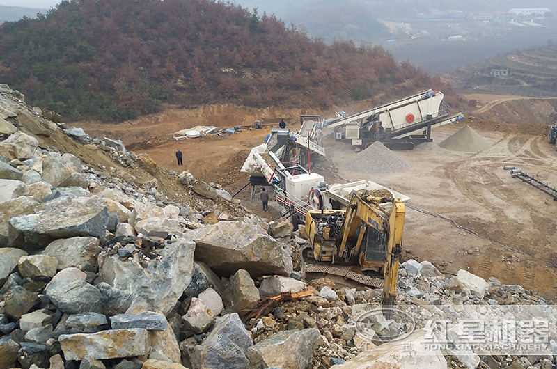 湖南移動小型碎石機生產作業現場，可就近安排參觀